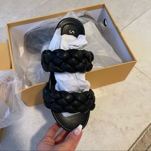 Simmi Slides, Size 5, Black